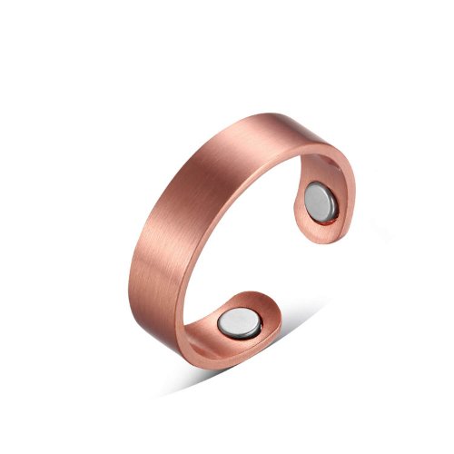 Pure Copper Magnetic Therapy Ring - Health & Beauty:Natural & Alternative Remedies:Magnetic Therapy - Pure Copper Ring - Plain Brushed Design - - A Better Marketplace