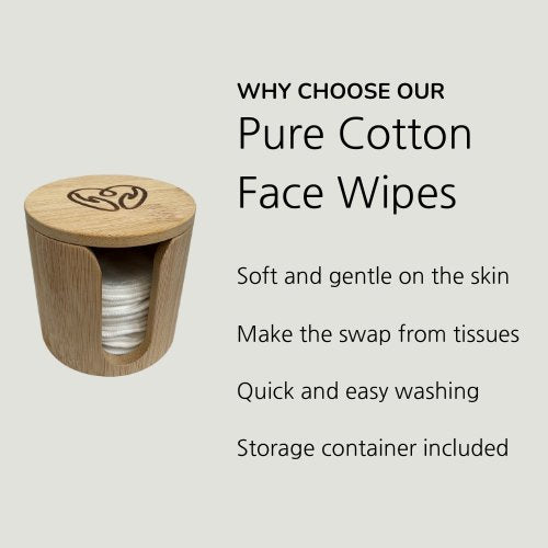 Pure Cotton Face Wipes Set - skincare wipes - A Better Marketplace